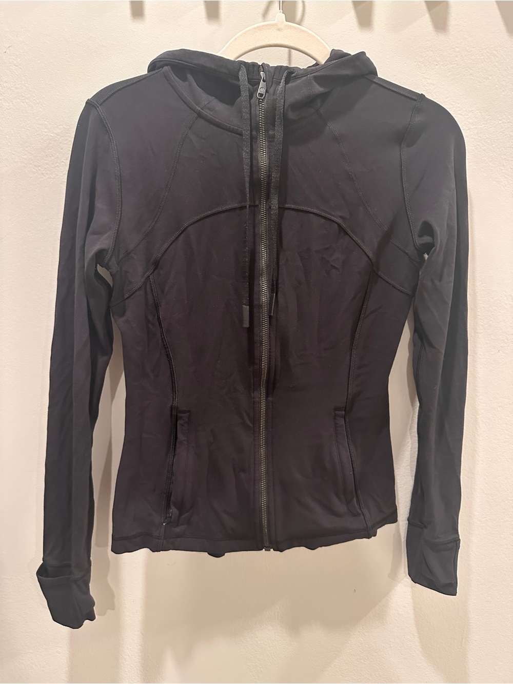 Lululemon Women’s Black Zip-Up Hooded Active Jacket